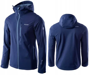 Męska kurtka przejściowa softshell Hi-Tec Saiko membrana 8000 granatowa rozmiar M - Kurtki męskie - miniaturka - grafika 1
