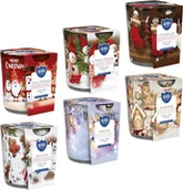 Świece - Świeca zapachowa w szkle BISPOL Aura 22H 6 szt. ŚWIĄTECZNY MIX - miniaturka - grafika 1