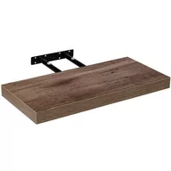Półki do salonu - Półka ścienna Stilista Volato, 80 cm, ciemne drewno - miniaturka - grafika 1