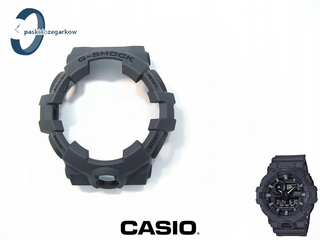 Casio bezel GA-700UC-8A GA-700 GA-710 szary grafitowy