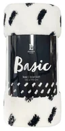 Koce - Koc dziecięcy Basic 130x170 biały wzory - miniaturka - grafika 1