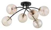 Lampy sufitowe - Blasko Mix lampa sufitowa 6xE14 czarna/złota 63253 - miniaturka - grafika 1