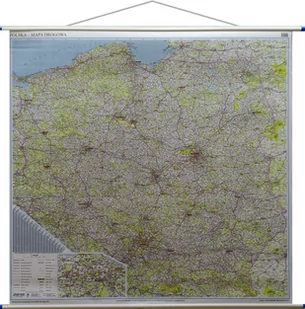 EkoGraf Polska mapa ścienna samochodowa 1:500 000 - Atlasy i mapy - miniaturka - grafika 1