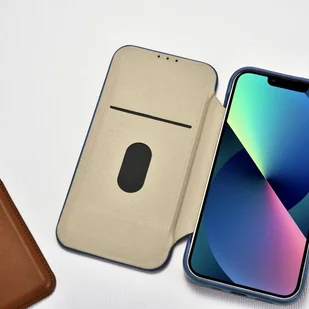 iCarer CE Oil Wax Premium Leather Folio Case skórzane etui iPhone 14 Pro Max z klapką magnetyczne MagSafe niebieski (AKI14220708-BU) - Etui i futerały do telefonów - miniaturka - grafika 22
