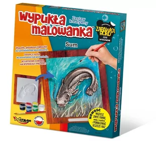 Wypukła Malowanka Ryba Sum - Zabawki kreatywne - miniaturka - grafika 1