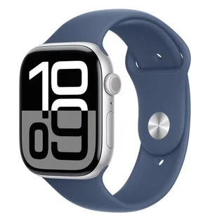 Apple Watch 10 GPS + Cellular 42mm z aluminium srebrnym pasek sportowy M/L Niebieski - Smartwatch - miniaturka - grafika 1