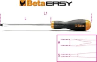 Śrubokręty - BETA Q3 - WKRĘTAK PŁASKI EASY 0,8x4x100 MM 1201/4X100 - miniaturka - grafika 1