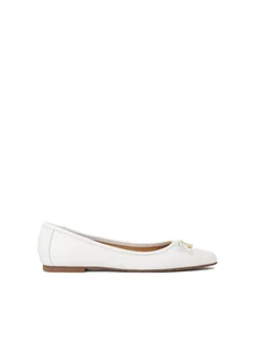 Białe baleriny z kokardką na nosku - Baleriny - miniaturka - grafika 1