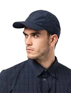 Jack Wolfskin Męska Czapka Z Daszkiem Texapore Ecosphere Uniseks Nocny Granat M - Czapki damskie - miniaturka - grafika 1
