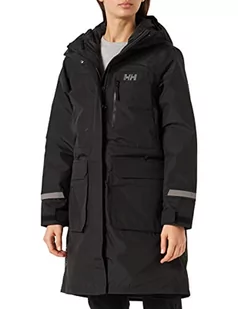 Helly Hansen Damska kurtka Rigging Waterproof Breathable Rain Coat Jacket with Hood płaszcz, 990 CZARNY, XS - Kurtki damskie - miniaturka - grafika 1