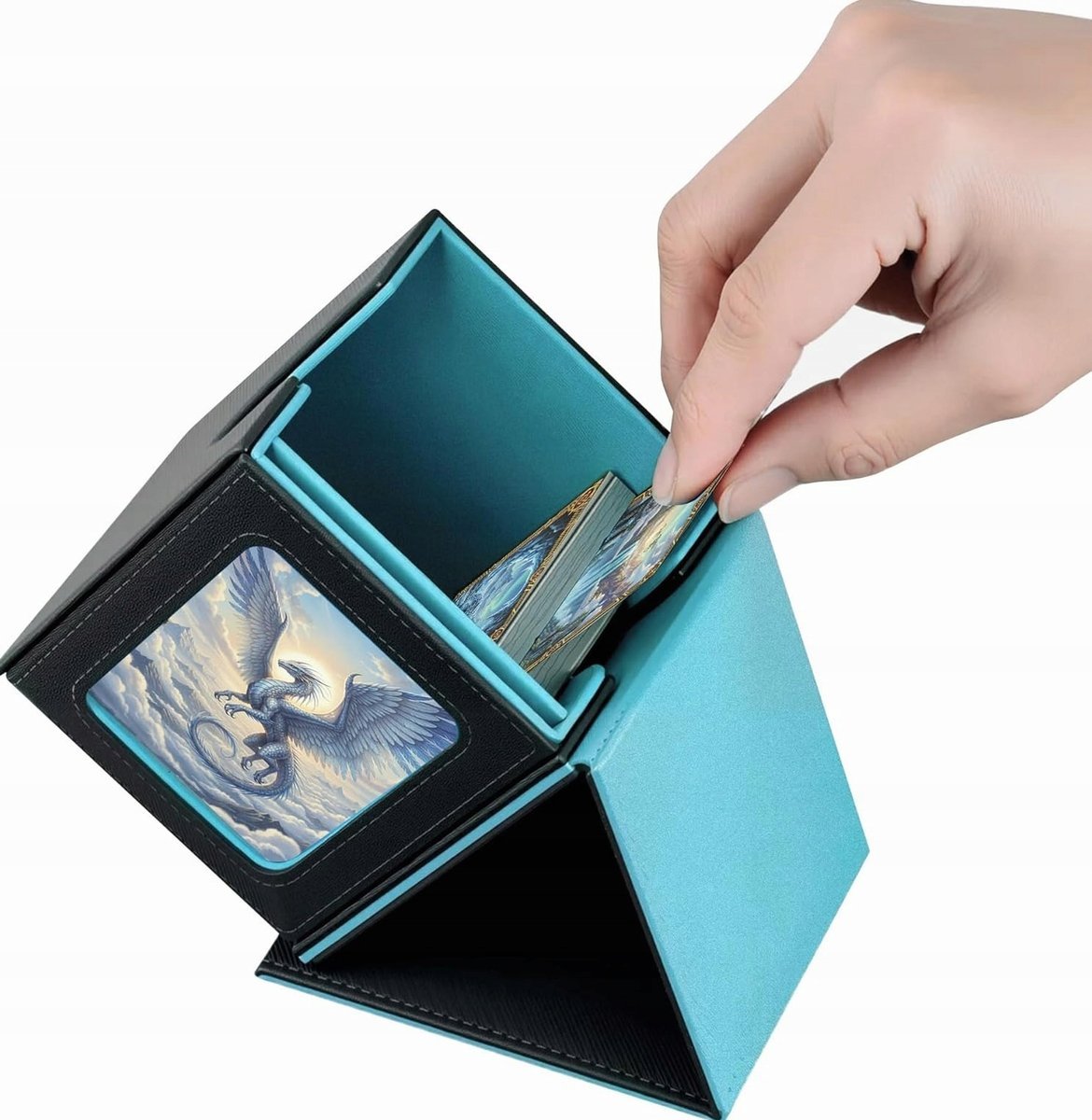 PUDEŁKO NA KARTY KARTY KART KOLEKCJONERSKIE POJEMNIK ETUI ORGANIZER