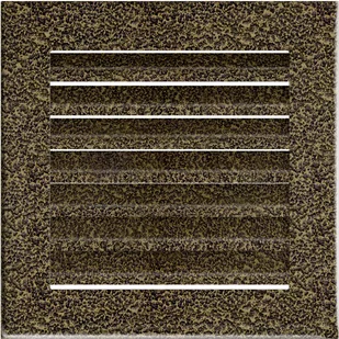 Kratki.pl KRATKA KOMINKOWA FRESH CZARNO-ZŁOTA 170X170 MM 17CZ/FRESH - Akcesoria kominkowe - miniaturka - grafika 1