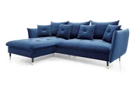Inne meble do salonu - Narożnik Glam Riviera 81 Granatowy Lewy - miniaturka - grafika 1