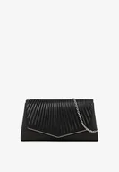 Torebki damskie - Czarna Koktajlowa Torebka z Brokatem i Tłoczeniem Darice - miniaturka - grafika 1