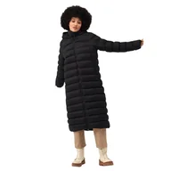 Płaszcze damskie - Płaszcz damski Regatta Elender z kapturem pikowany zimowy czarny-XXL - miniaturka - grafika 1