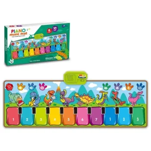 Mata muzyczna pianinko dinozaury - Trifox - Instrumenty muzyczne dla dzieci - miniaturka - grafika 1