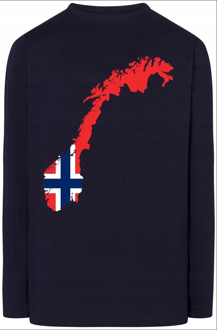 Norwegia Flaga Męska Bluza Longsleeve Rozm.XS