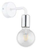 Lampy ścienne - Lemir Maris kinkiet 1-punktowy biały/chrom O2750 K1 BIA + CH O2750 K1 BIA + CH - miniaturka - grafika 1