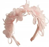 Ozdoby do włosów - Opaska do włosów dla dziewczynki różowa kwiecista - miniaturka - grafika 1