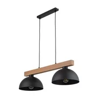 Lampy sufitowe - Oslo lampa wisząca 2-punktowa czarna 4711 - miniaturka - grafika 1