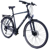 Rowery - Indiana X-Road 4.0 28 cali Męski Czarno-niebieski 2022 - miniaturka - grafika 1