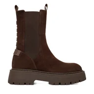 Botki damskie - Sztyblety G-Star Raw EO-YASEMIN-70861S Brązowy - miniaturka - grafika 1