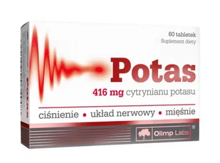 Olimp Potas - 60 tab. 4540 (3017951) - Witaminy i minerały - miniaturka - grafika 1