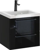 Szafki łazienkowe - Szafka z Umywalką ROSEN 50 cm - Uchwyt Czarny - miniaturka - grafika 1