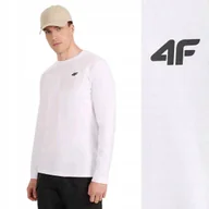 Koszulki męskie - MĘSKA KOSZULKA 4F Z DŁUGIM RĘKAWEM 4F LONGSLEEVE BLUZKA TLONM432 10S r. 3XL - miniaturka - grafika 1
