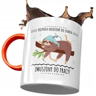 Kubki - Kubek Pomarańczowy Dla Kuzynki na Urodziny Prezent z Nadrukiem ze Zdjęciem + Opakowanie na prezent (wzór 02) - miniaturka - grafika 1