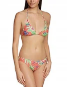 Stroje kąpielowe - TOMMY HILFIGER GÓRA OD BIKINI WIELOKOLOROWA KWIATY M J5A - miniaturka - grafika 1