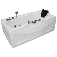 Wanny z hydromasażem - Wanna z hydromasażem prostokątna do rogu łazienki 150x83 cm MO-0204 - miniaturka - grafika 1