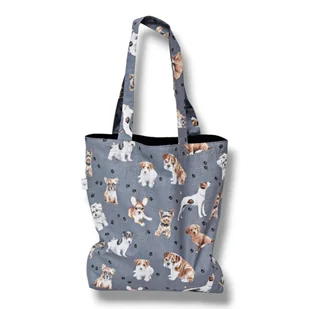 Torba shopperka torba shopper na zakupy pieski - Torby i wózki na zakupy - miniaturka - grafika 1