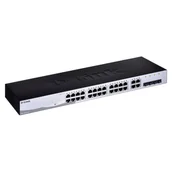 Pozostałe akcesoria sieciowe - D-LINK 28-Port Layer2 Smart Managed Gigabit Switch dlink green 3.0 24x 10/100/1000Mbit/s TP RJ-45 Port4x TP Combo Port/SFP Slot - miniaturka - grafika 1