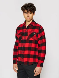 Dickies Koszula Unisex New Sacramento DK0A4XDZRDX Czerwony Regular Fit - Koszule męskie - miniaturka - grafika 1