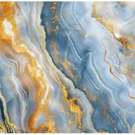 Fototapety - TAPETA IMITACJA MARMURU FOTOTAPETA NIEBIESKI ZŁOTY GLAMOUR NA ŚCIANĘ SYPIALNIA SALON KUCHNIA 250x175 - miniaturka - grafika 1