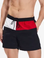 Kąpielówki męskie - Tommy Hilfiger Szorty kąpielowe UM0UM02744 Granatowy Regular Fit - miniaturka - grafika 1