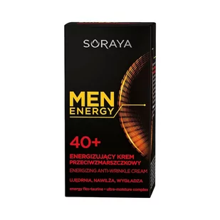 Soraya Men Energy 40+ Krem Przeciwzmarszczkowy - Kosmetyki do pielęgnacji twarzy męskie - miniaturka - grafika 2