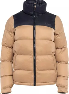 Damska kurtka zimowa pikowana puchowa Hi-tec Lady Fowella natural/black rozmiar L - Kurtki i kamizelki sportowe damskie - miniaturka - grafika 1