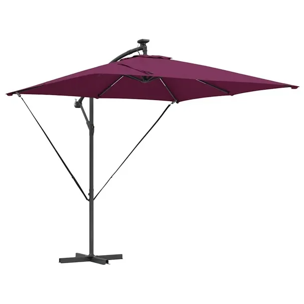 Parasol plażowy Bordeaux Czerwony 249 x 249 x 250 cm