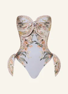 Zimmermann Strój Kąpielowy Bandeau Wylie blau - Moda i Uroda OUTLET - miniaturka - grafika 1