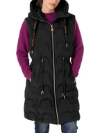 Kamizelki damskie - Timezone Kamizelka pikowana w kolorze czarnym - miniaturka - grafika 1