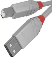 Kable USB - Lindy 36681 Kabel USB 2.0 A-B szary Anthra Line 0,5m LY-36681 - miniaturka - grafika 1