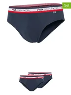 Majtki męskie - Fila Slipy (2 pary) w kolorze granatowym - miniaturka - grafika 1