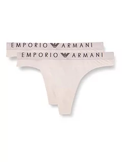 Majtki damskie - Emporio Armani Stringi damskie, 2 sztuki, ró?owy (powder pink), XL - grafika 1