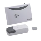 Dzwonki i gongi - Dzwonek bezprzewodowy bateryjny 300 m, 36 melodii, kolor biały - miniaturka - grafika 1