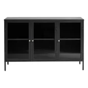Witryny - Czarna metalowa witryna 132x85 cm Bronco – Unique Furniture - miniaturka - grafika 1