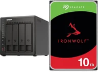 Serwery plików NAS i macierze dyskowe - Serwer plików Qnap TS-453E-8G + Seagate IronWolf 10TB ST10000VN000 - miniaturka - grafika 1