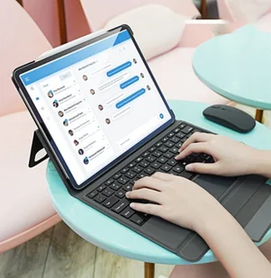 Dux Ducis Touchpad Keyboard Case etui na tablet bezprzewodowa klawiatura Bluetooth iPad Pro 12.9'' 2018 / 2020 / 2021 czarny - Etui i futerały do telefonów - miniaturka - grafika 15