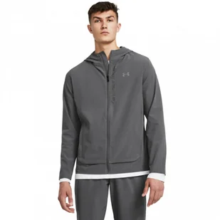 Męska kurtka do biegania Under Armour UA OutRun the STORM Jacket - szara - Kurtki męskie - miniaturka - grafika 1